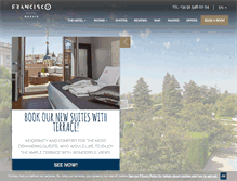 Tablet Screenshot of hotelfrancisco.com